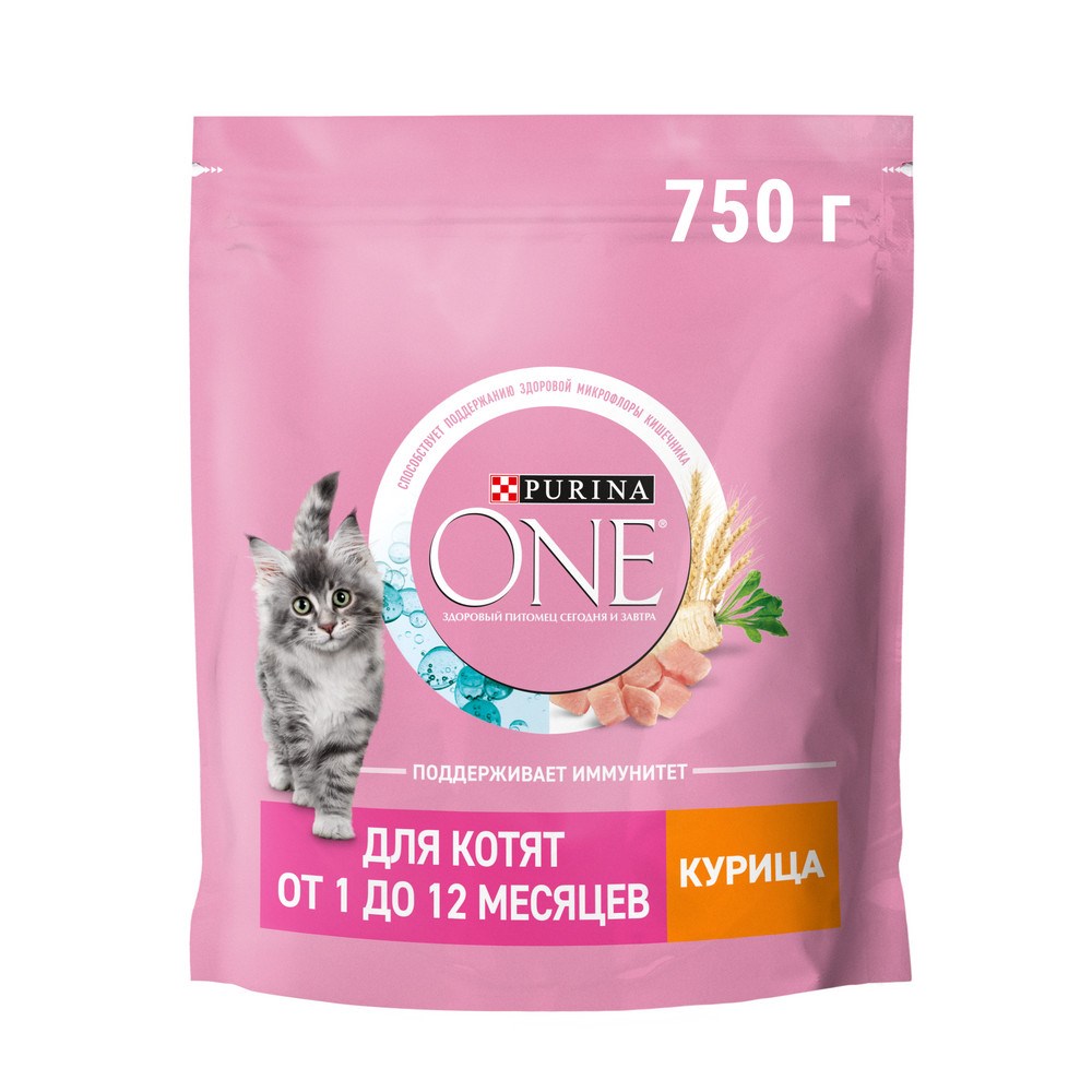 картинка Purina One Cat для Котят Курица 0,75 кг картинка Purina One Cat для Котят Курица 0,75 кг