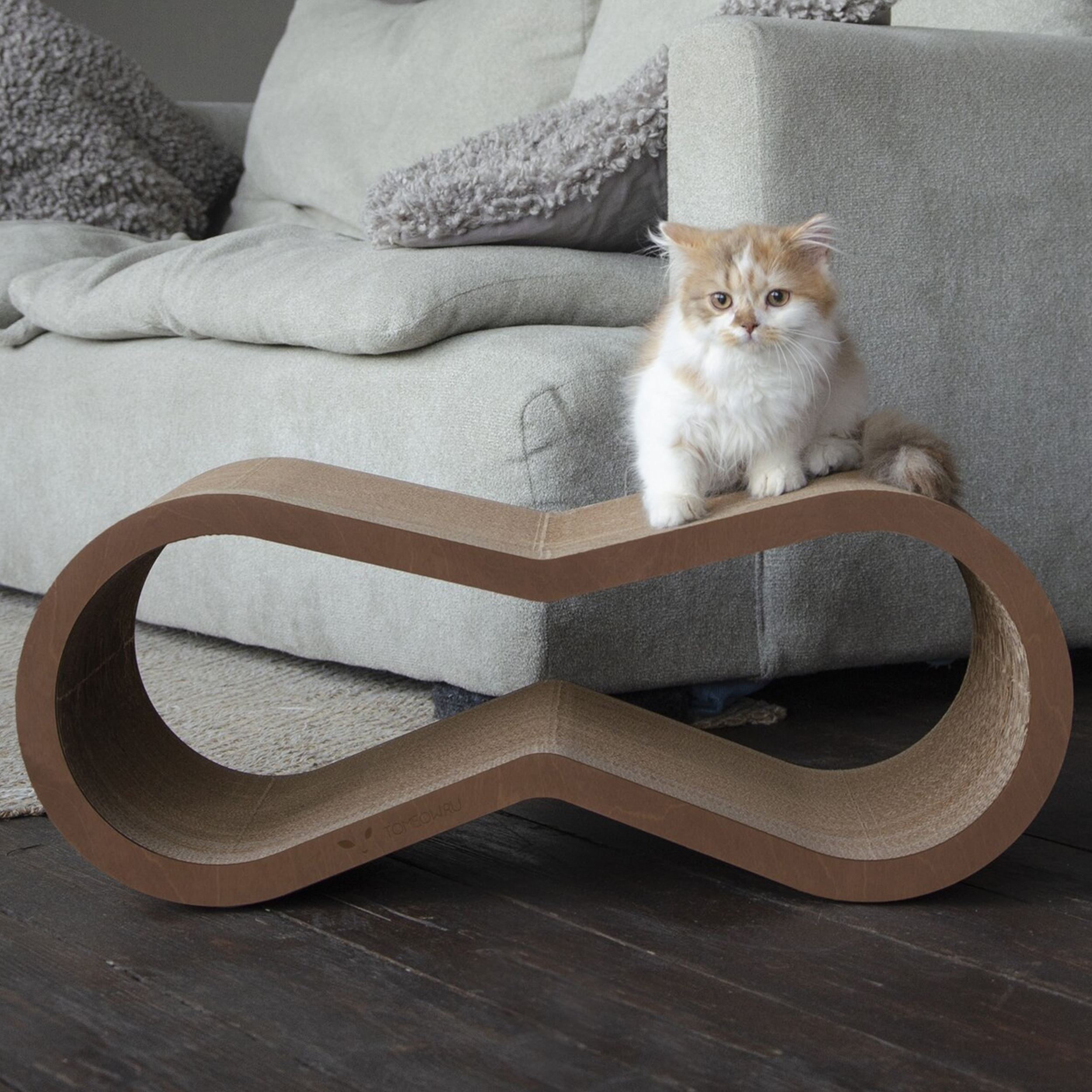 картинка Когтеточка Тумяу PREMIUM Айс (мокко) 65х25х22 см.