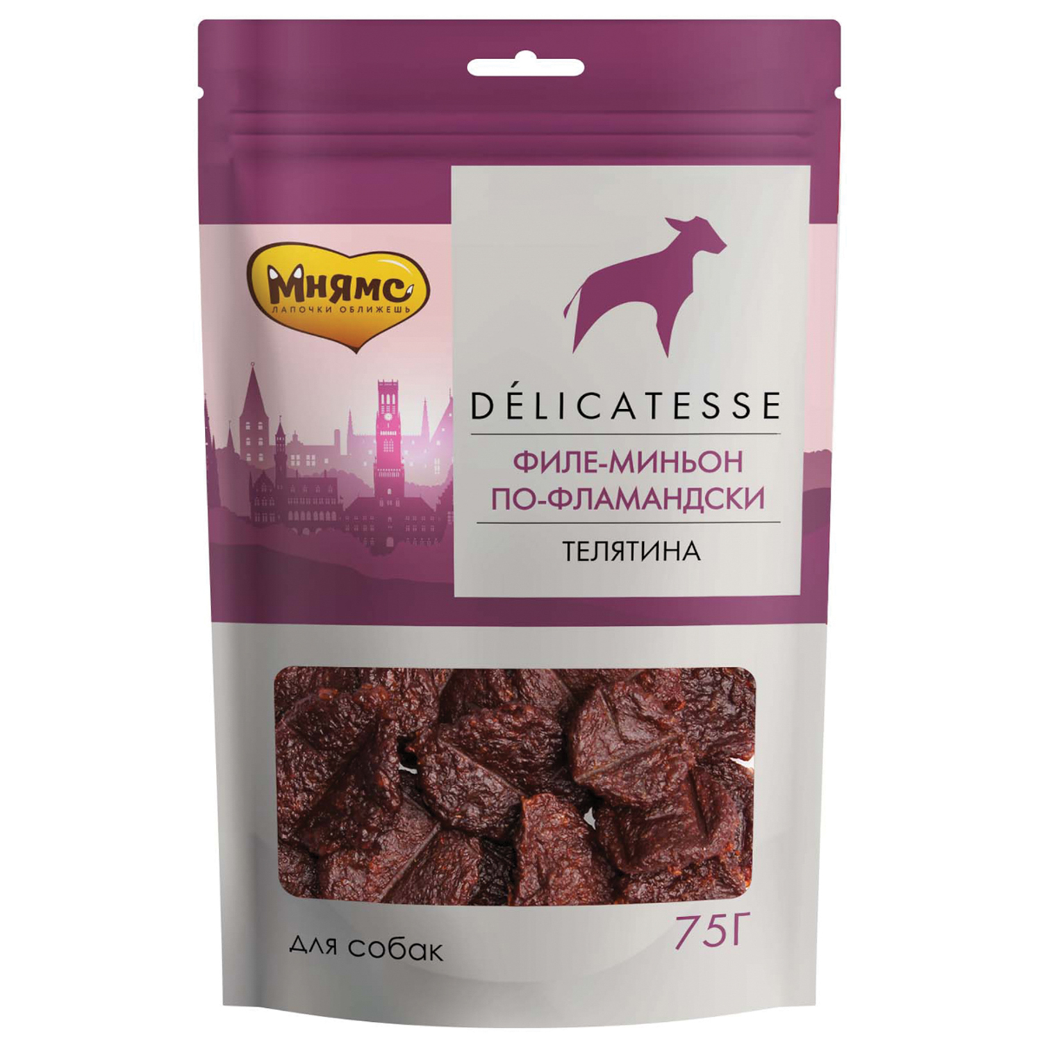 картинка Лакомство Мнямс "Филе миньон по-фламандски" для собак 75 г