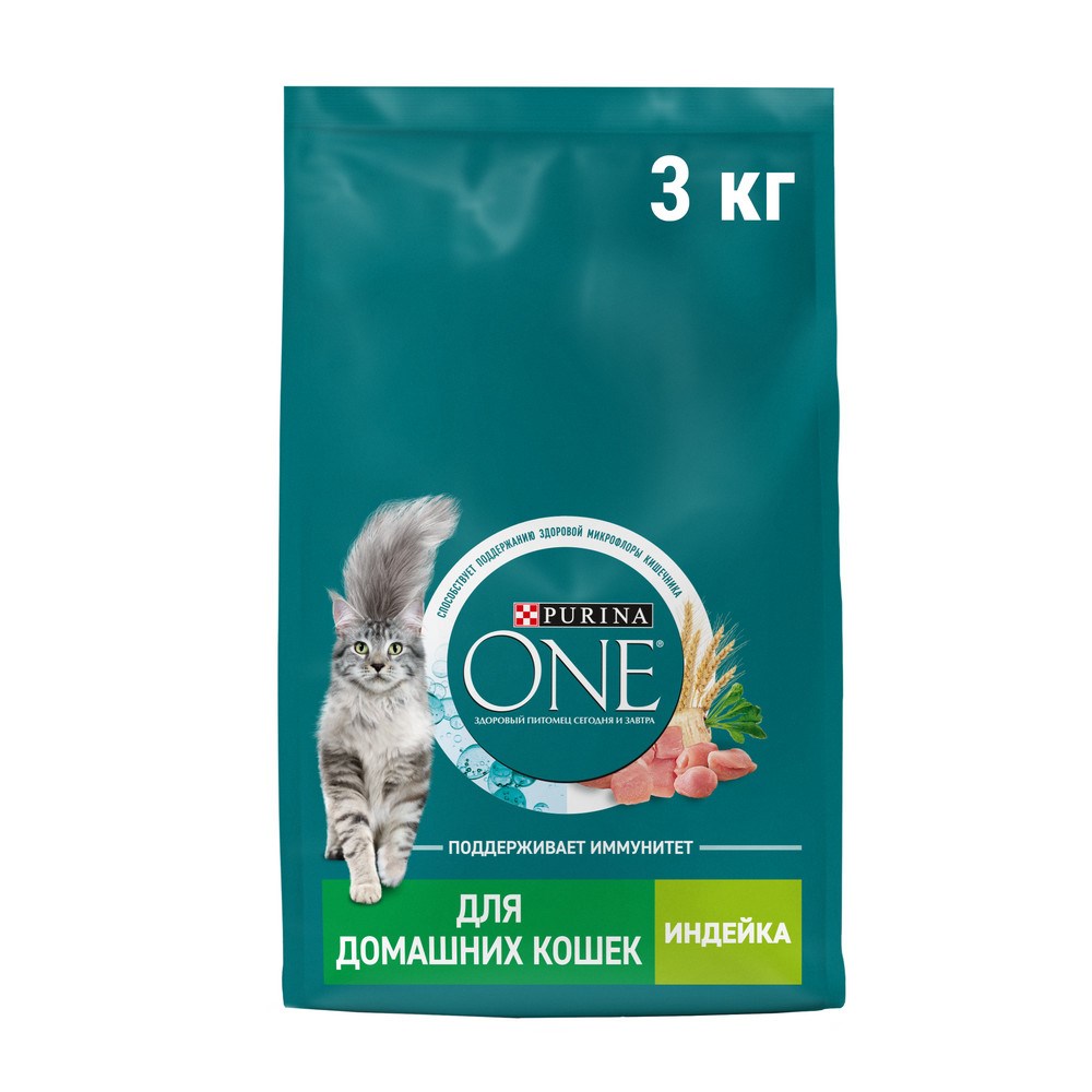 картинка Purina One Cat для Домашних кошек Индейка 3 кг картинка Purina One Cat для Домашних кошек Индейка 3 кг