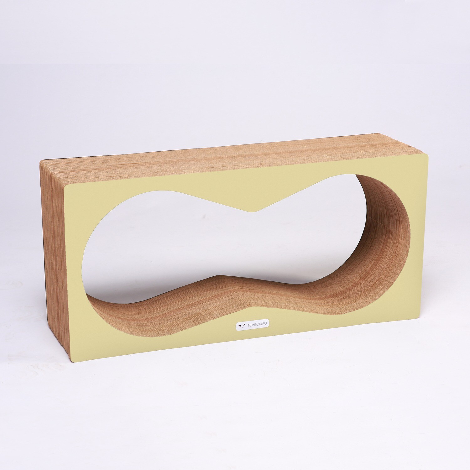 картинка Когтеточка Тумяу ORIGINAL Аквариум желтый (канарейка) 77х37х22 см.