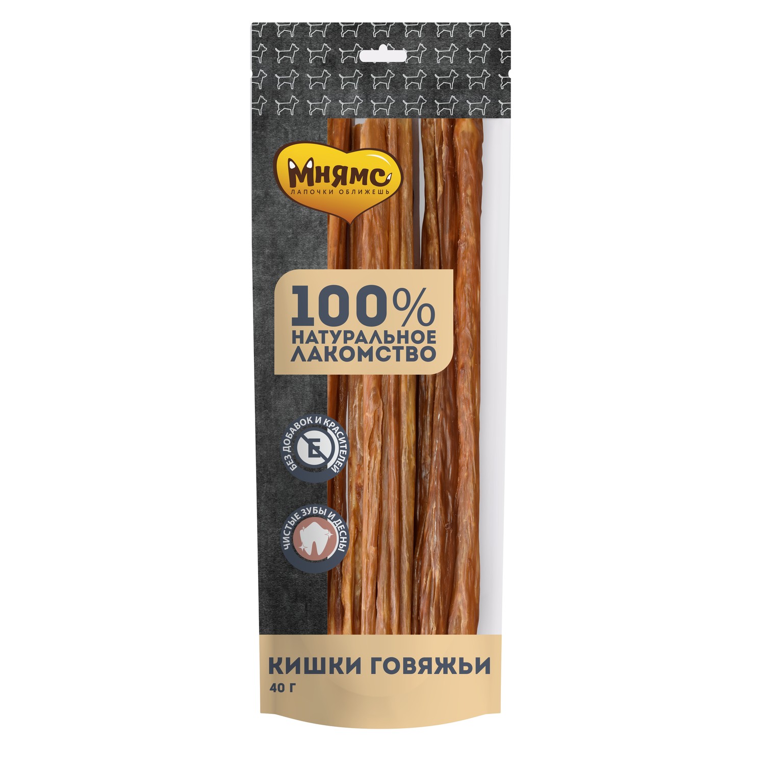 картинка Мнямс лакомства для собак Кишки Говяжьи 40 гр