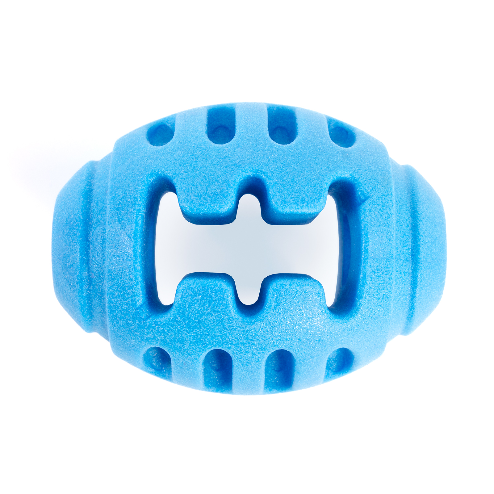 картинка EliteDog Игрушка для собак резиновая "Жёсткий мяч регби", синяя, S, 8х6х6см