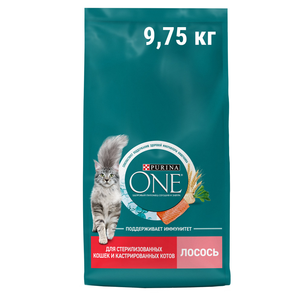 картинка Purina One Cat для стерелизованных Лосось 9,75 кг картинка Purina One Cat для стерелизованных Лосось 9,75 кг