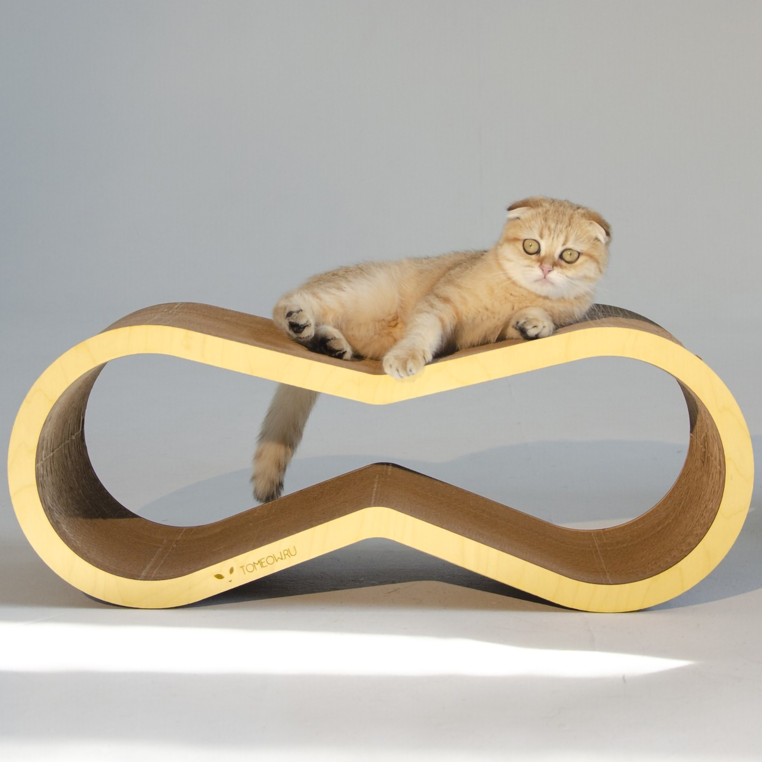 картинка Когтеточка Тумяу PREMIUM Айс (лиственница) 65х25х22 см.