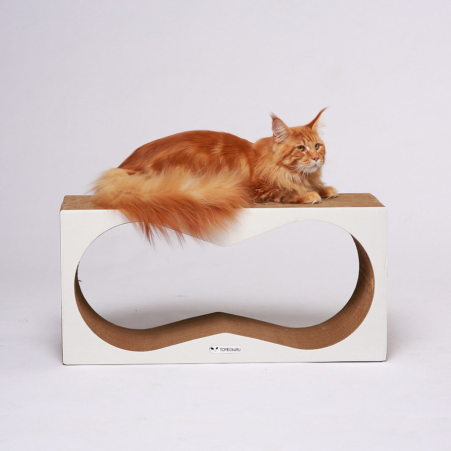 картинка Когтеточка Тумяу ORIGINAL Аквариум белый 77х37х22 см.