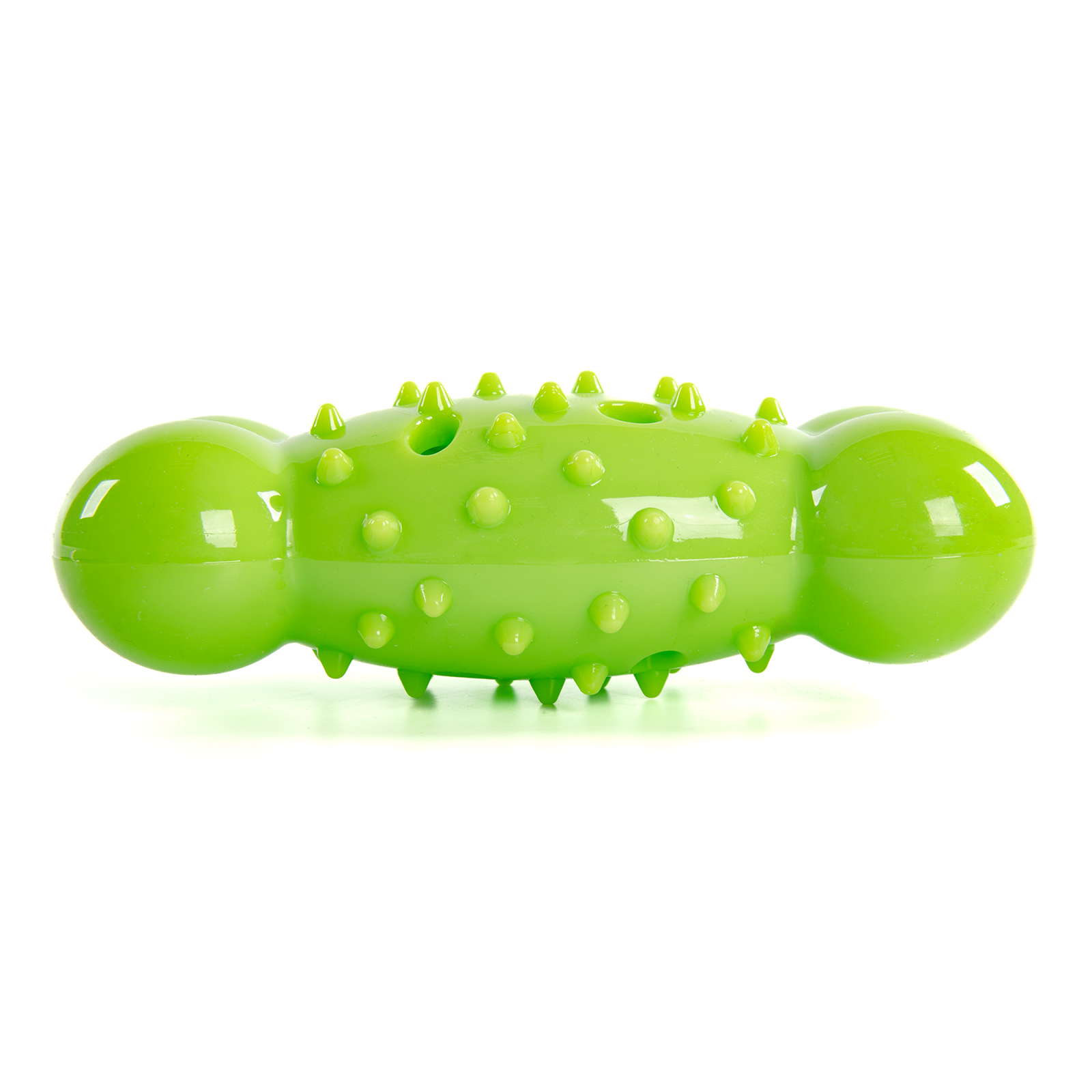 картинка EliteDog Игрушка для собак резиновая "Хрустящая косточка", зелёная, 13.5х5.6х4.2см