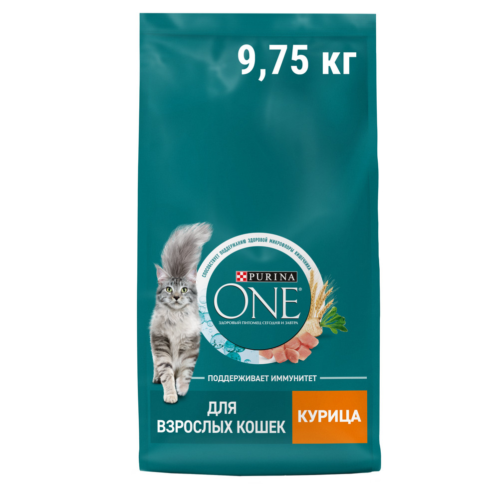 картинка Purina One Cat для взрослых кошек Курица 9,75 кг картинка Purina One Cat для взрослых кошек Курица 9,75 кг