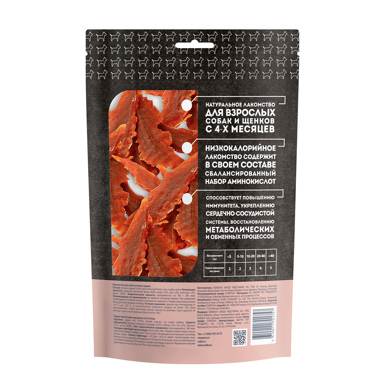 картинка Мнямс лакомство для собак утиные грудки 100 г