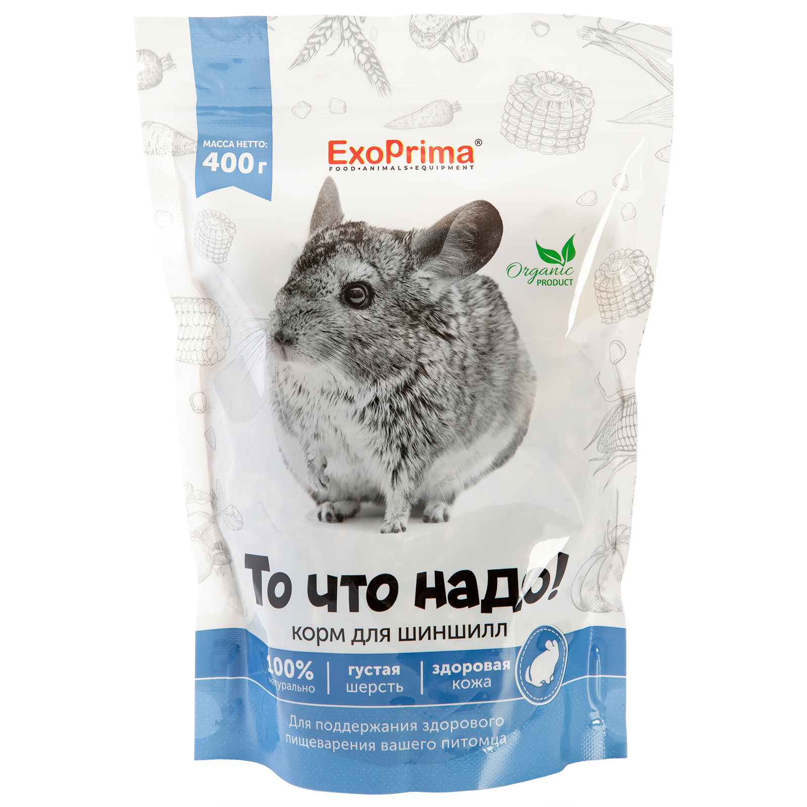 картинка Корм для шиншилл EXOPRIMA "То что надо!" 400г