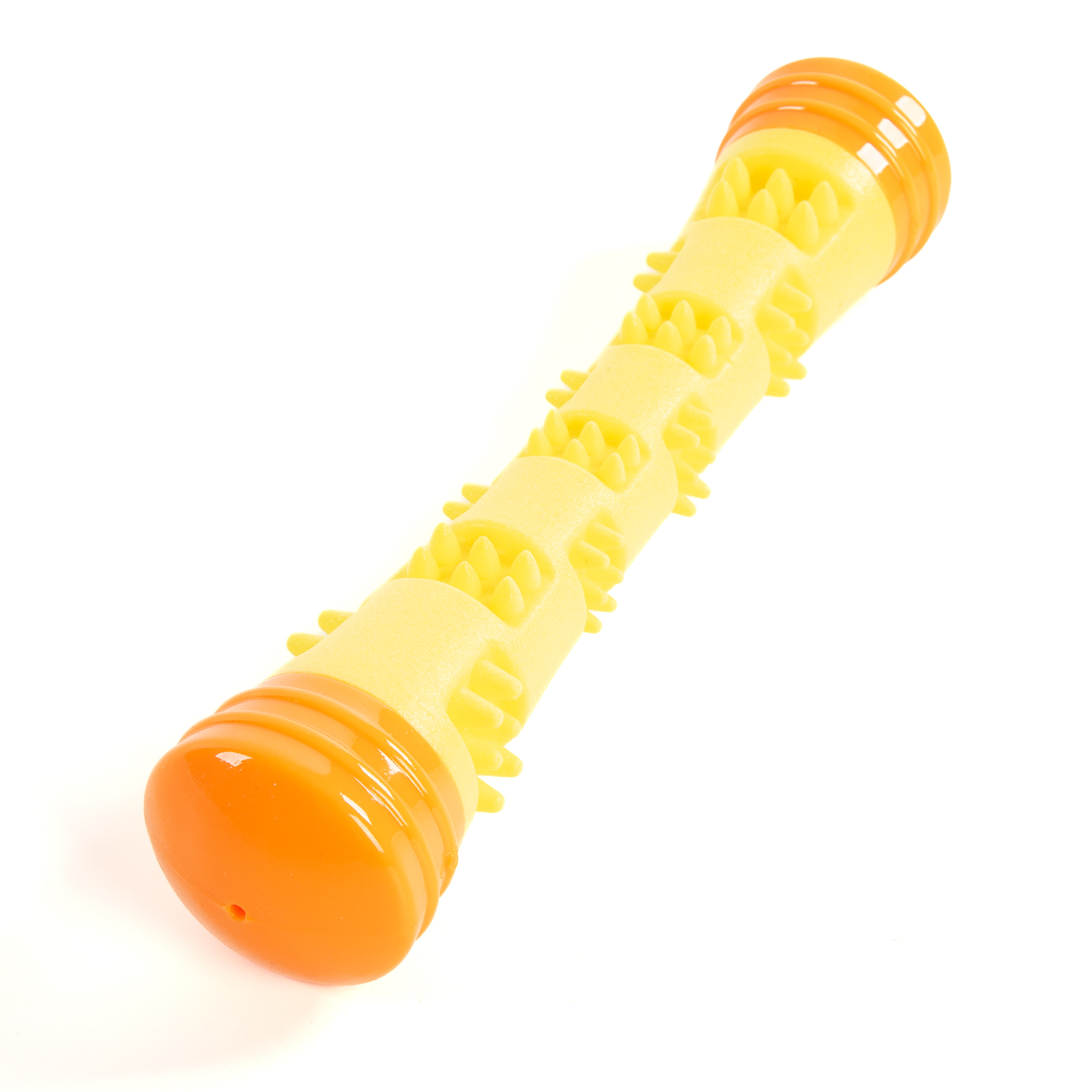 картинка EliteDog Игрушка для собак резиновая с пищалкой "Волшебная палочка", жёлтая, 4.6х23см